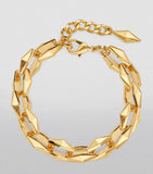 Jimmy Choo gold-tone chain bracelet 18cm, imported from the UK