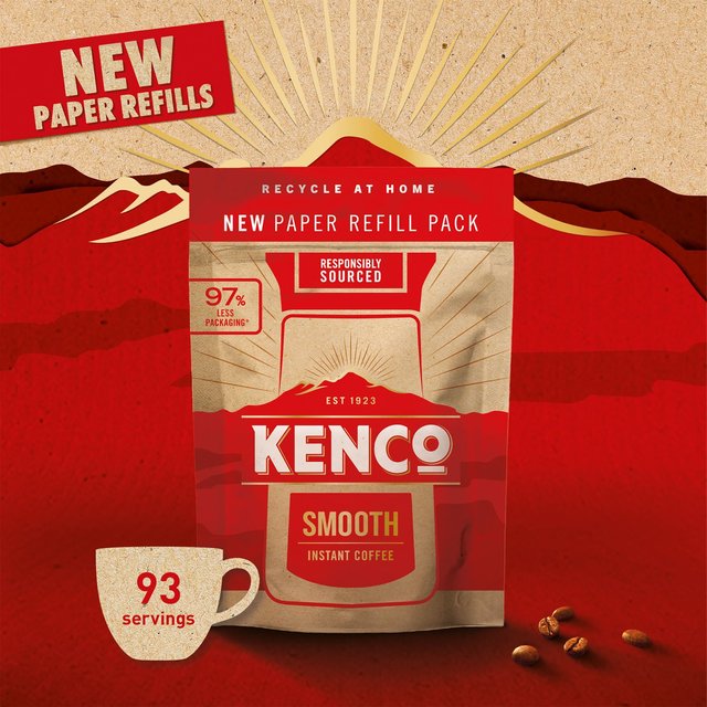 Kenco Smooth Instant Coffee Paper Refill   150 per pack