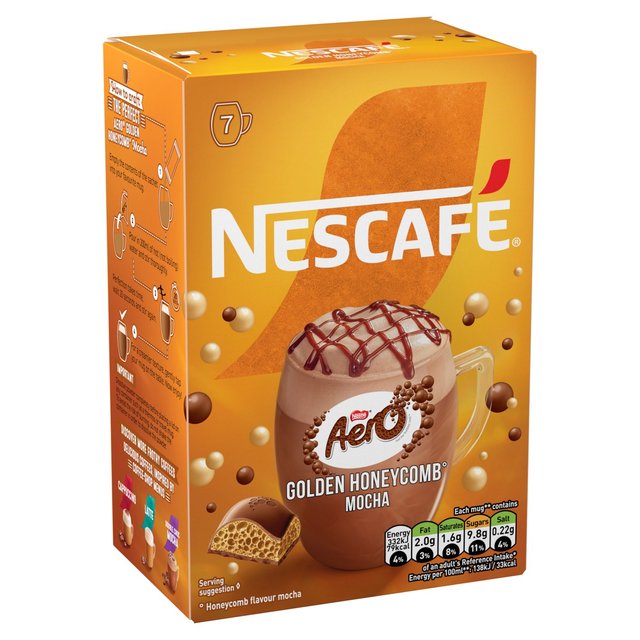 Nescafe Gold Aero Golden Honeycomb Mocha   6 x 133g GOODS M&S   