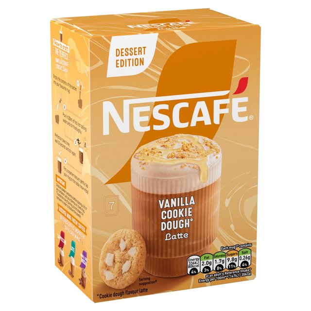 Nescafe Cookie Dough Latte 7pk   137g GOODS M&S   