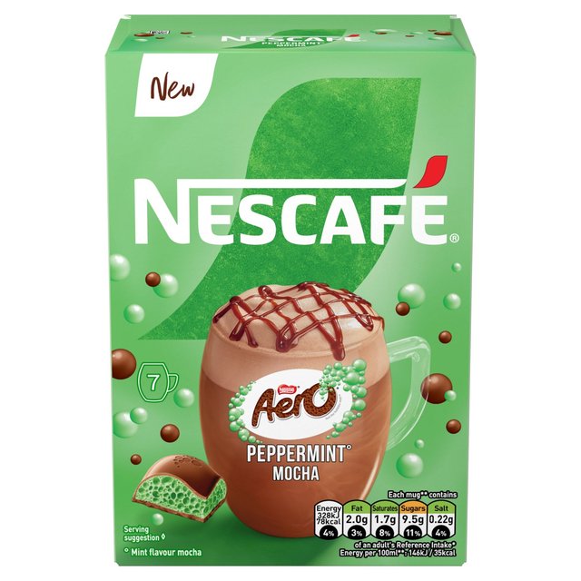 Nescafe Aero Peppermint Mocha 7pk   7 x 19g GOODS M&S   