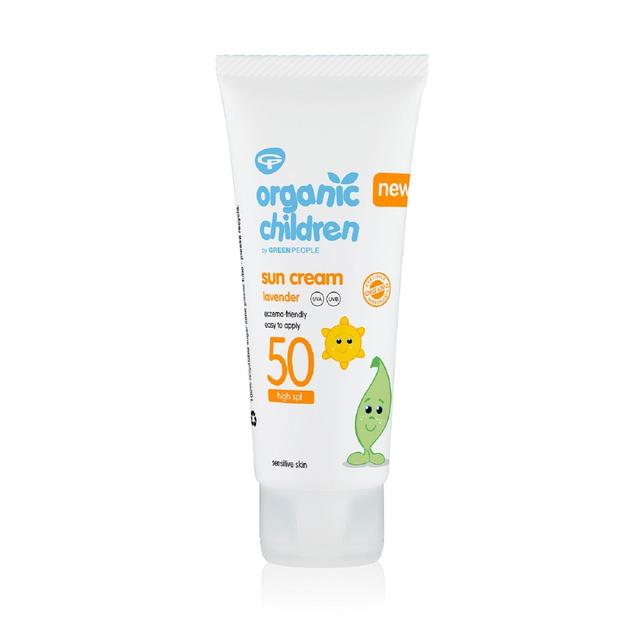 Organic Children Sun Cream SPF50 Lavender   100ml