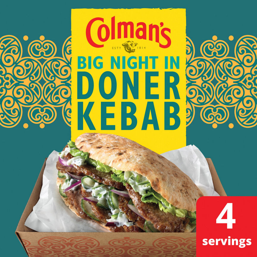 Colman's Big Night In Recipe Mix Doner Kebab 38 g 4 servings