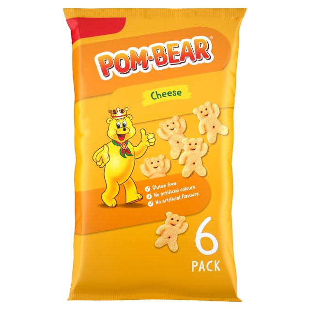 Pom-Bear Cheese Multipack Crisps 6 Pack   6 per pack GOODS M&S   