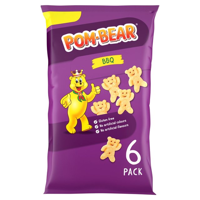 Pom-Bear BBQ Multipack Crisps 6 Pack   6 per pack