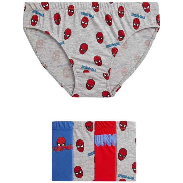 M&S Spider man Briefs 5 Pack 2-7 Years Red