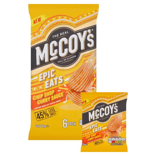 McCoy's Chip Shop Curry   6 per pack