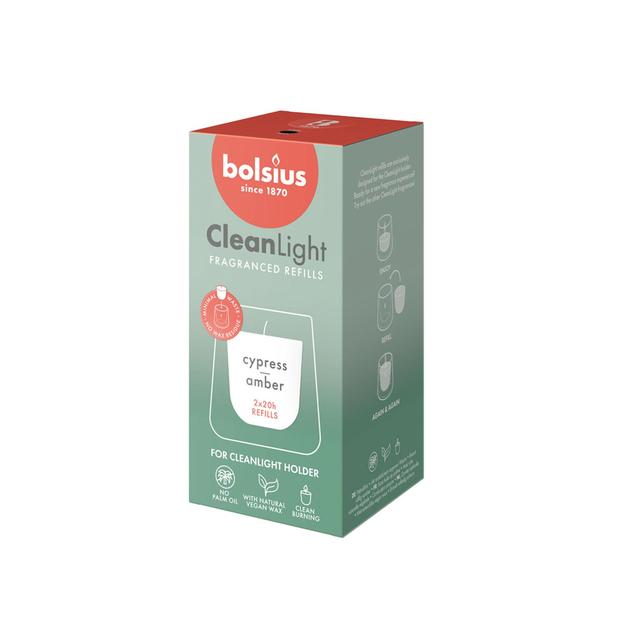 Bolsius Cleanlight Refil - Cypress & Amber   2 per pack GOODS M&S   