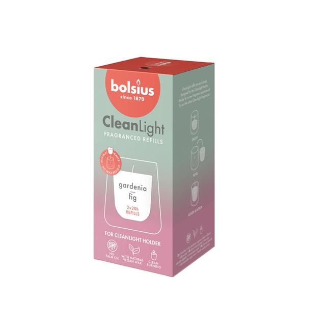 Bolsius Cleanlight Refil - Gardenia & Fig   2 per pack