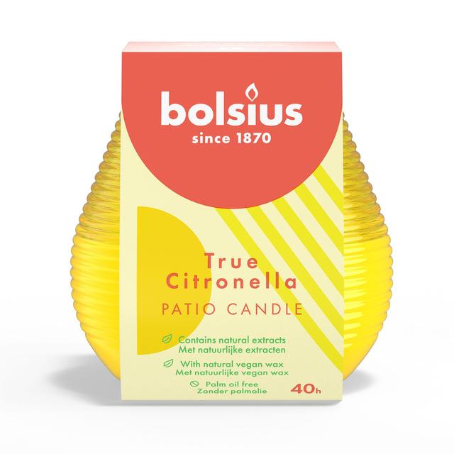 Bolsius Citronella Patio Light - Yellow GOODS M&S   