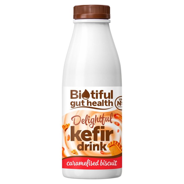 Biotiful Gut Health Delightful Caramelised Biscuit Kefir Drink   500ml GOODS M&S   