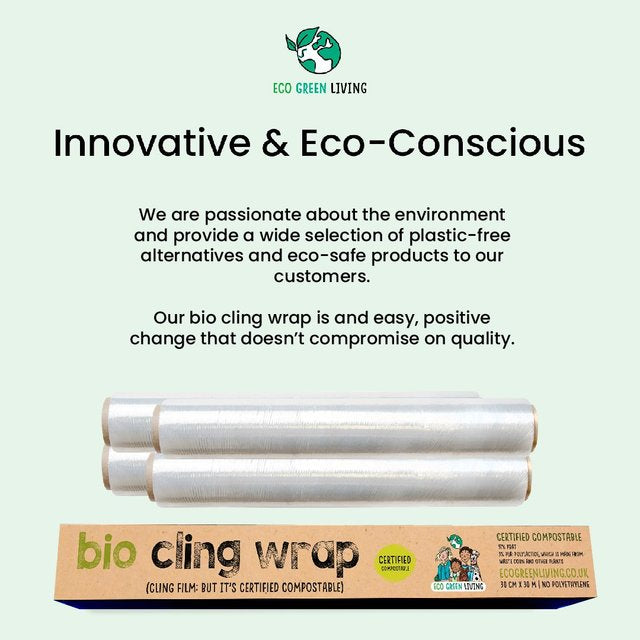 Eco Green Living Certified Compostable Cling Film GOODS M&S   