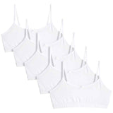 M&S Collection Cotton Rich Crop Tops 9-16 Years 5 Pack White GOODS M&S   