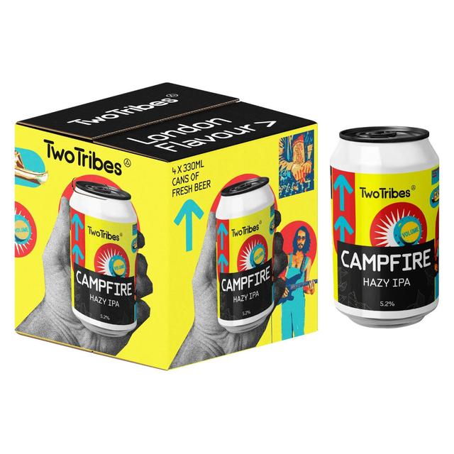 Two Tribes Campfire Hazy IPA   4 x 330ml