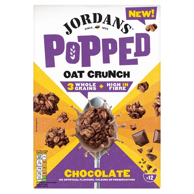 Jordans Popped Oat Crunch Chocolate Breakfast Cereal   425g GOODS M&S   