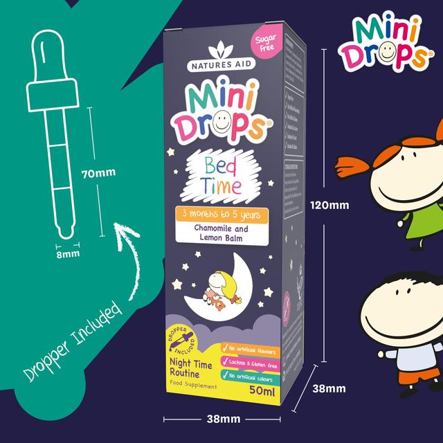 Natures Aid Mini Drops Bed Time (Chamomile & Lemon Balm)   50ml GOODS M&S   