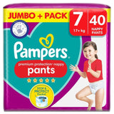 Pampers Premium Protection Nappy Pants Size 7 Jumbo Pack   40 per pack GOODS M&S   