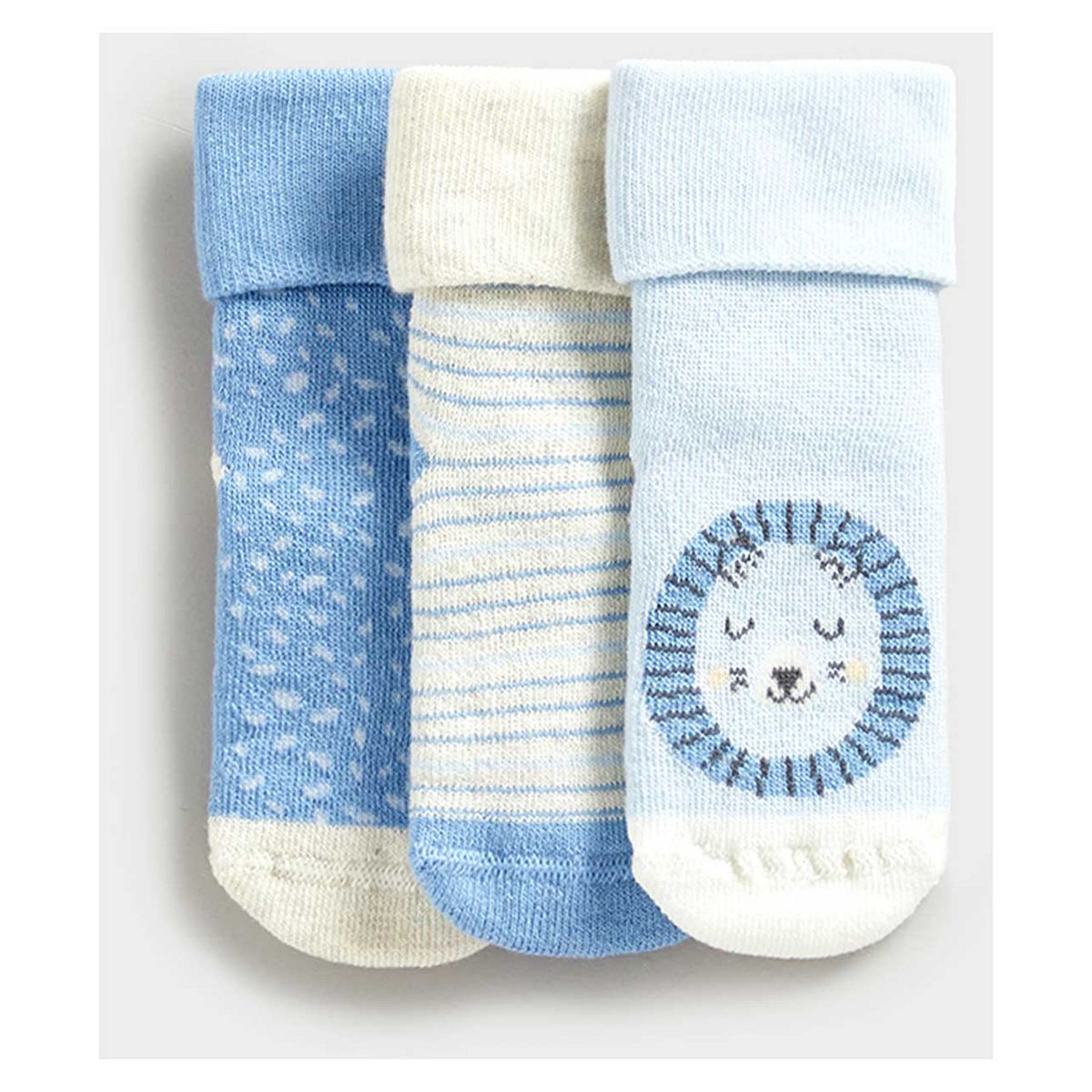 Mothercare Lion Terry Baby Socks - 3 Pack GOODS Boots   