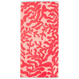 M&S Collection Pure Cotton Coral Beach Towel Red GOODS M&S   