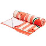 M&S Collection Pure Cotton Watermelon Beach Towel Red GOODS M&S   