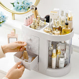 Livingandhome acrylic makeup organizer 4 drawers white, UK version