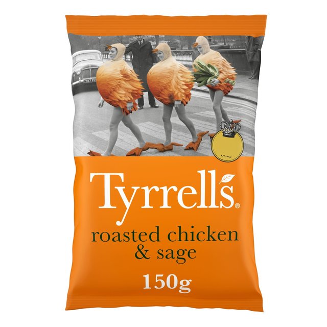 Tyrrells Roasted Chicken & Sage Sharing Crisps   150g GOODS M&S   