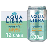 Aqua Libra Cucumber Mint & Lime Infused Sparkling Water   12 x 330ml GOODS M&S   