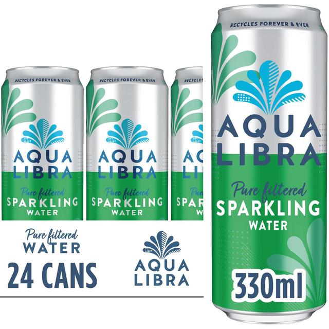 Aqua Libra Sparkling Water   24 x 330ml GOODS M&S   