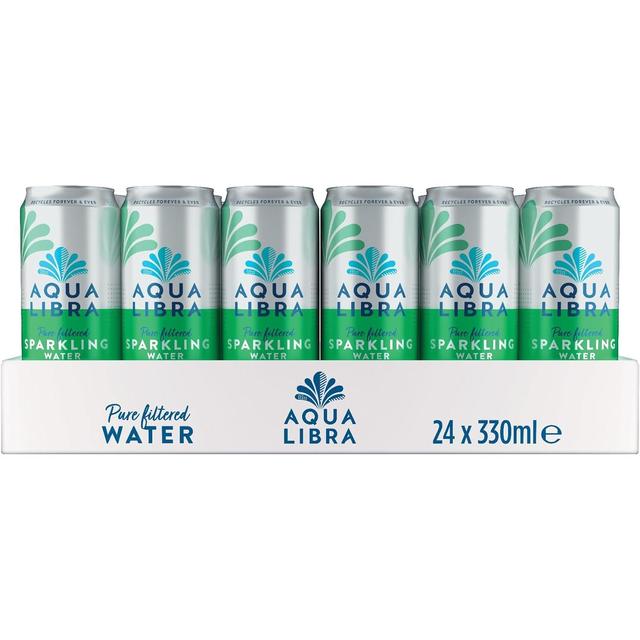 Aqua Libra Sparkling Water   24 x 330ml GOODS M&S   