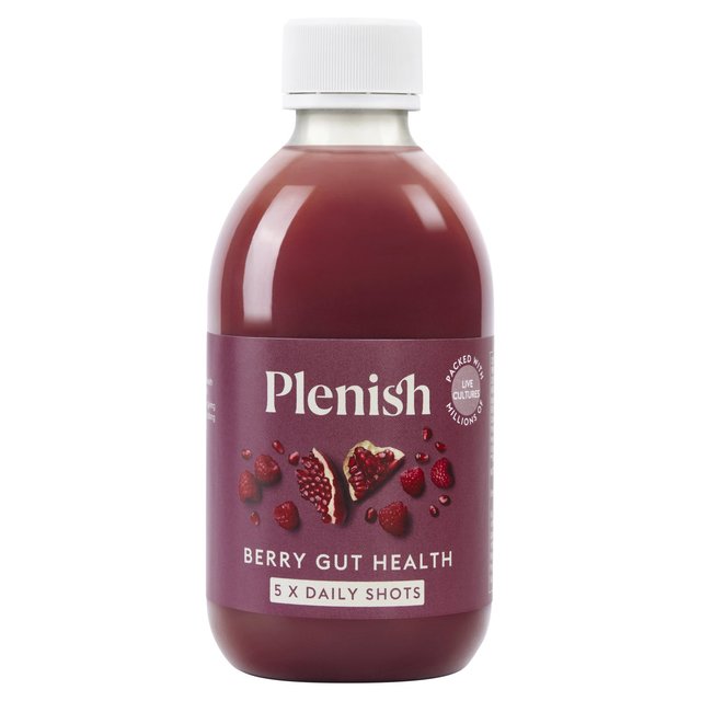 Plenish Berry Gut Health Dosing Bottle 5x Shots   300ml