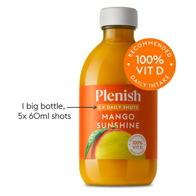 Plenish Mango Sunshine Dosing Bottle 5x Shots   300ml GOODS M&S   