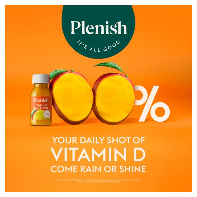 Plenish Mango Sunshine Dosing Bottle 5x Shots   300ml GOODS M&S   