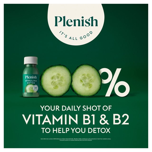 Plenish Apple & Spirulina Detox Shot   60ml GOODS M&S   