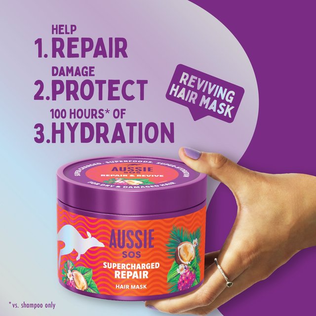 Aussie Sos Supercharged Repair Hair Mask    500ml GOODS M&S   