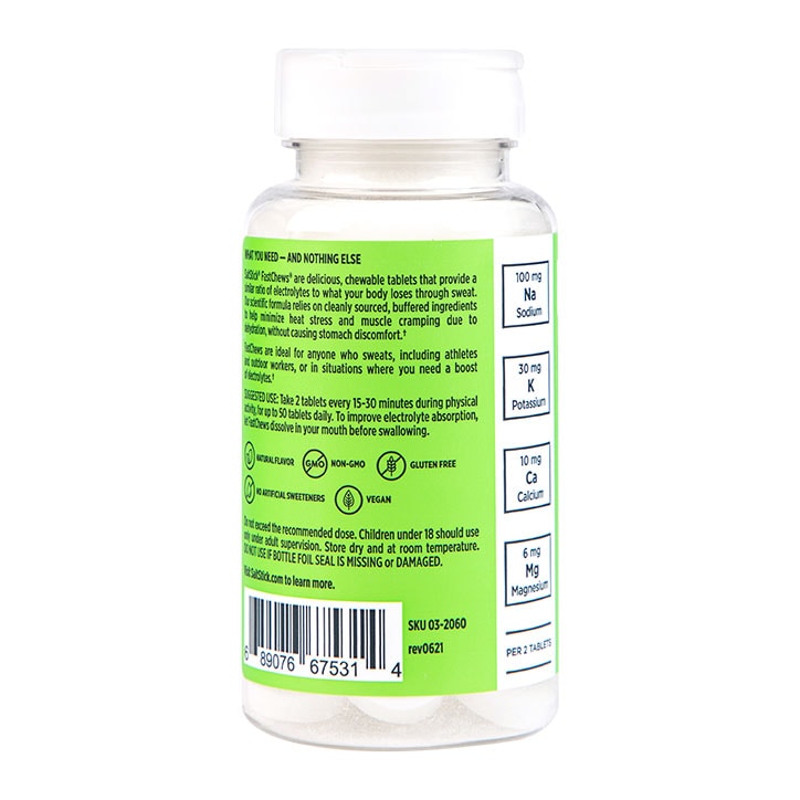 Salt Stick Fastchews Lemon & Lime 60 tyggetabletter - McGrocer