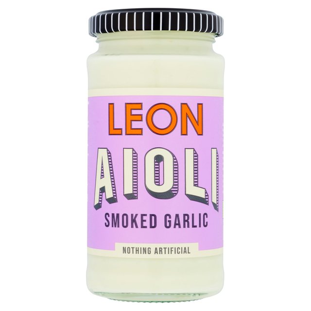 LEON Smoked Garlic Aioli   240ml GOODS M&S   