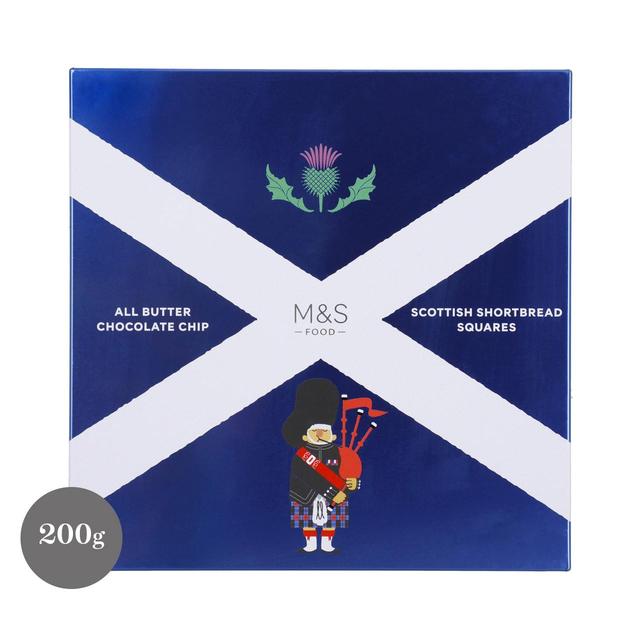 M&S All Butter Dark Chocolate Chip Shortbread   200g GOODS M&S   