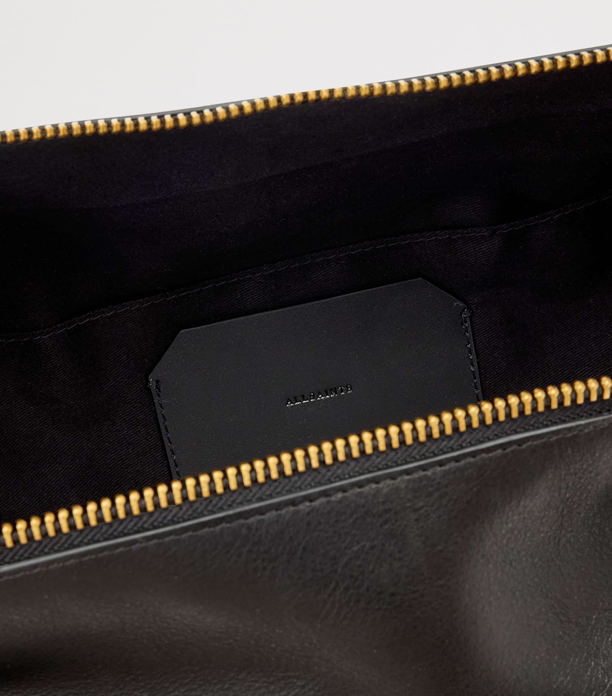 AllSaints Noemie crescent shoulder bag, imported from the UK
