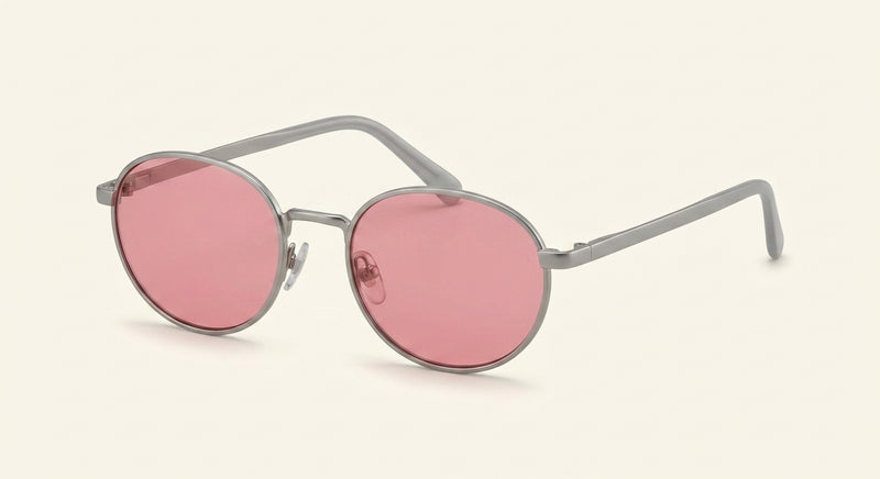 Prada PR B53S Oval Sunglasses, Gold/Pink