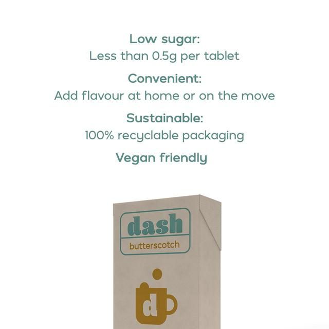 Dash Low Sugar Butterscotch Flavouring Tablets   30 per pack GOODS M&S   