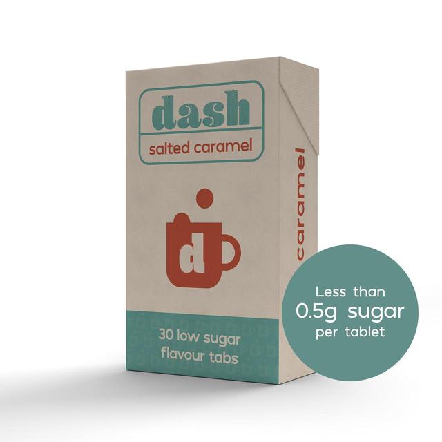 Dash Low Sugar Salted Caramel Flavouring Tablets   30 per pack GOODS M&S   