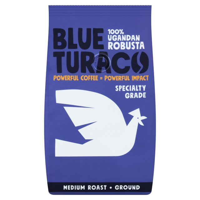 Blue Turaco Coffee Ground 100% Specialty Ugandan Robusta   227g GOODS M&S   