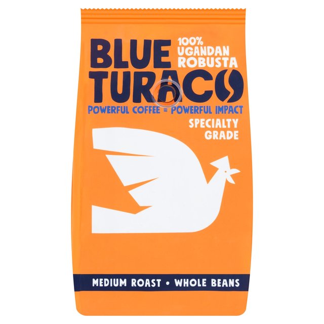 Blue Turaco Coffee Whole Bean 100% Specialty Ugandan Robusta   227g GOODS M&S   