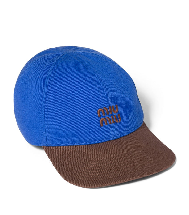 Miu Miu drill baseball cap (British brand)