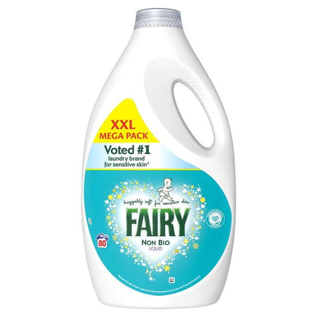 Fairy Non Bio Washing Liquid For Sensitive Skin 80 Washes   2640ml GOODS M&S   