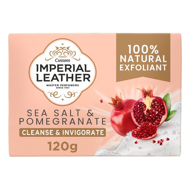 Imperial Leather Sea Salt and Pomegranate Exfoliating Bar Soap   120g GOODS M&S   