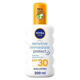 NIVEA SUN Sensitive Immediate Protect Sun Cream Spray SPF30 200ml GOODS Boots   