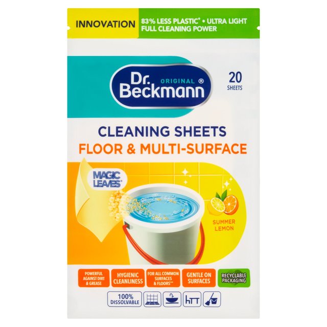 Dr. Beckmann All Purpose Cleaning Sheets Summer Lemon   20 per pack GOODS M&S   