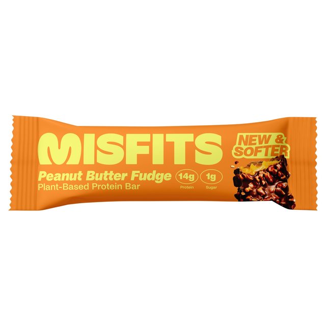 Misfits Plant-Based Peanut Butter Fudge Protein Bar   50g