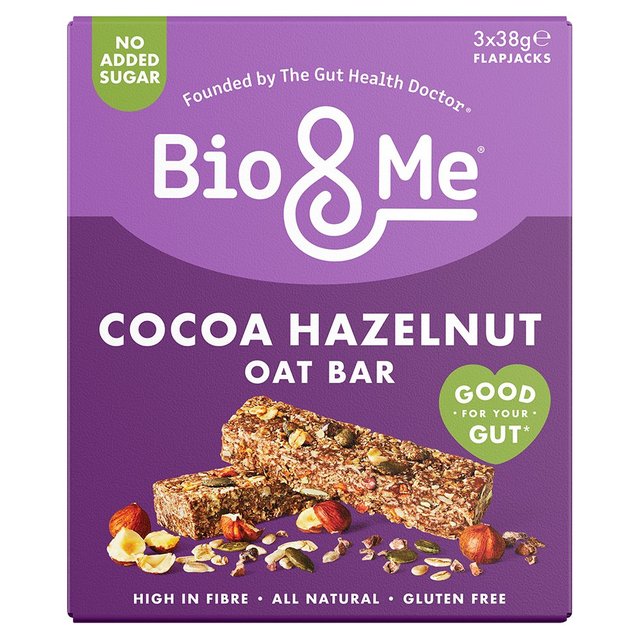 Bio&Me Cacao & Hazelnut Oat Bars   3 x 38g GOODS M&S   